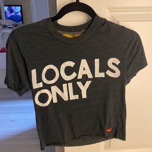 Aviator Nation Locals Only cropped tee